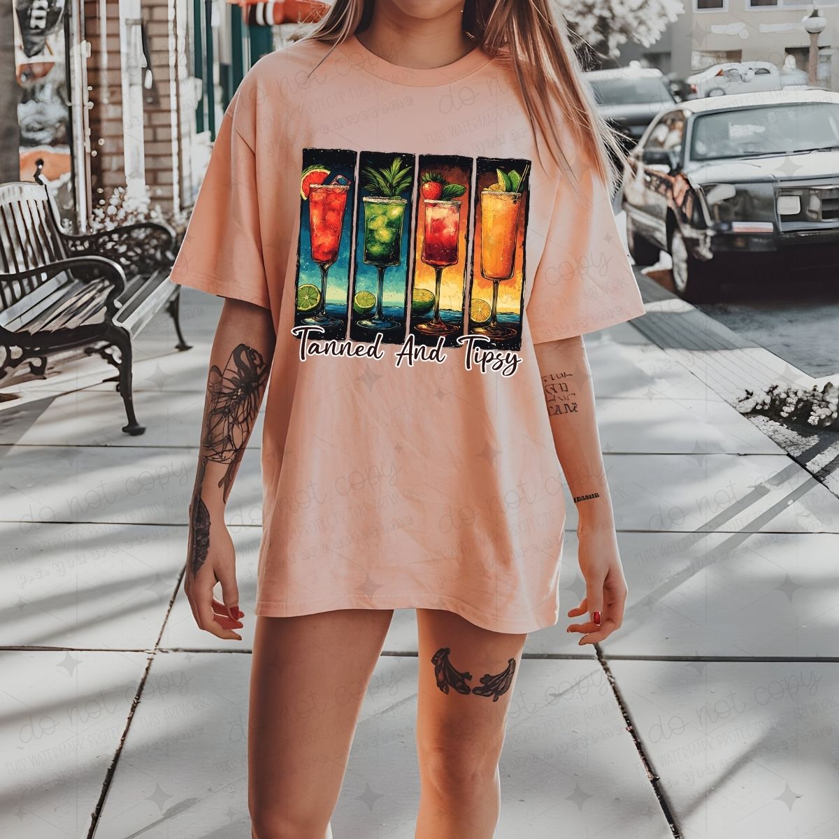 TANNED AND TIPSY - DTF TRANSFER