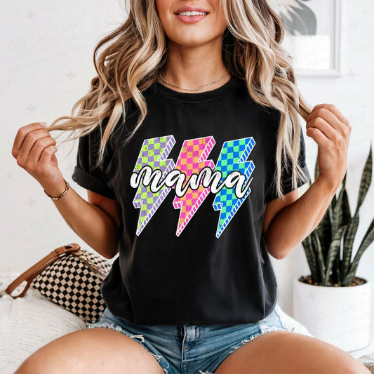 MAMA LIGHTNING BOLTS - COMPLETED TEE