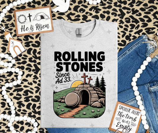 ROLLING STONES SINCE AD 33  - DTF TRANSFER