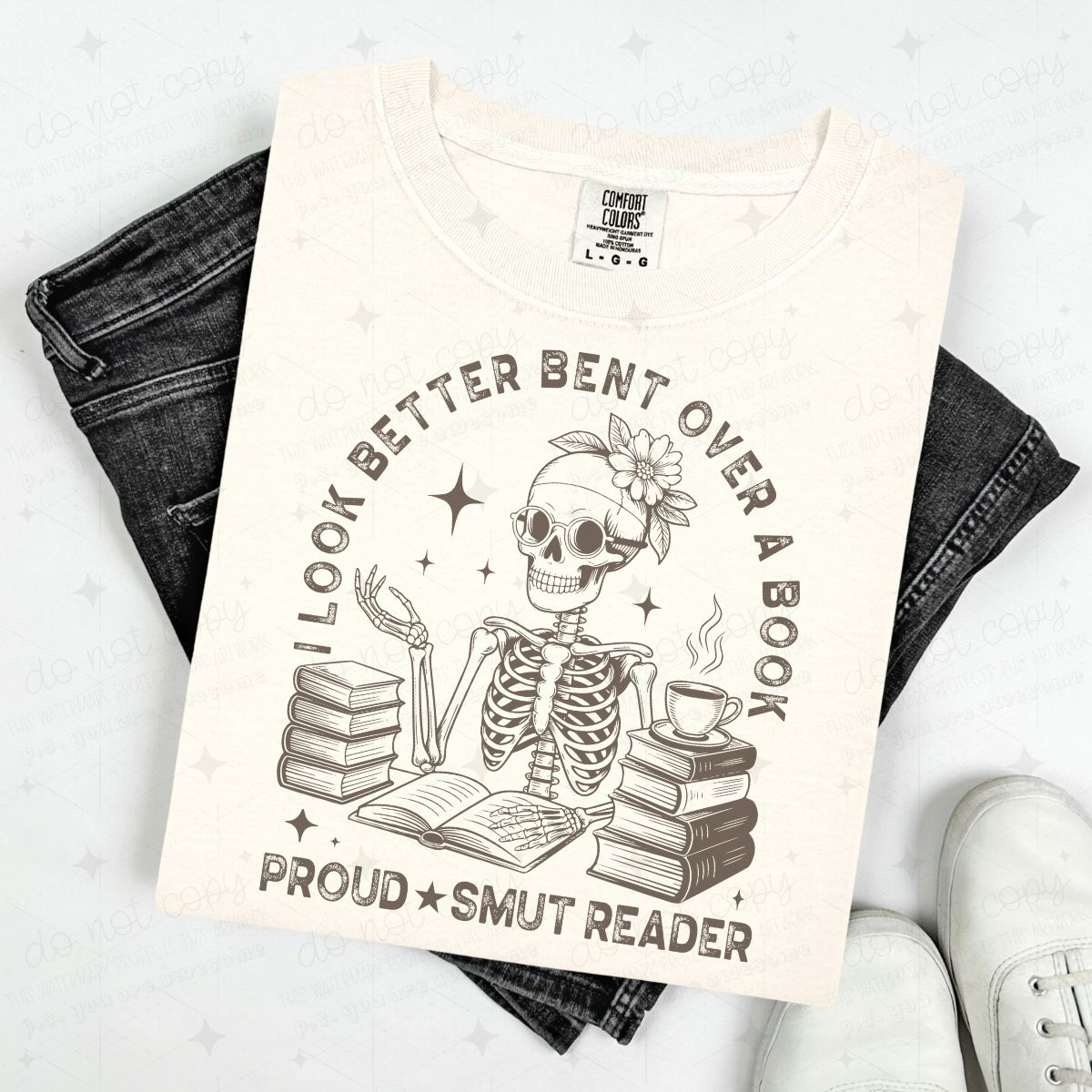 I LOOK BETTER BENT OVER A BOOK PROUD SMUT READER - DTF TRANSFER