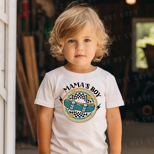 MAMA'S BOY SKATEBOARD (MAMA'S BOY ONLY) - DTF TRANSFER