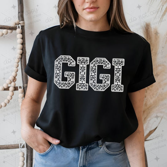 GIGI - FAUX LACE - DTF TRANSFER