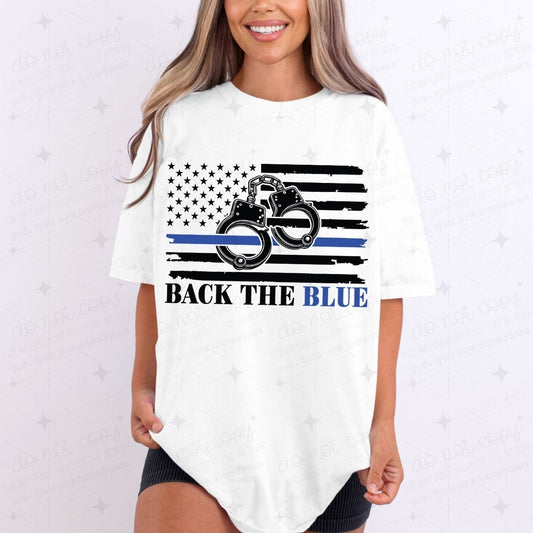 BACK THE BLUE - DTF TRANSFER