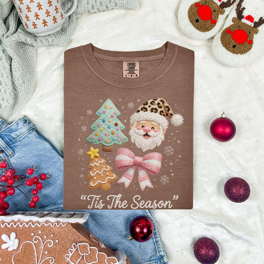 COQUETTE "TIS THE SEASON" DOODLE - FAUX YARN - DTF TRANSFER