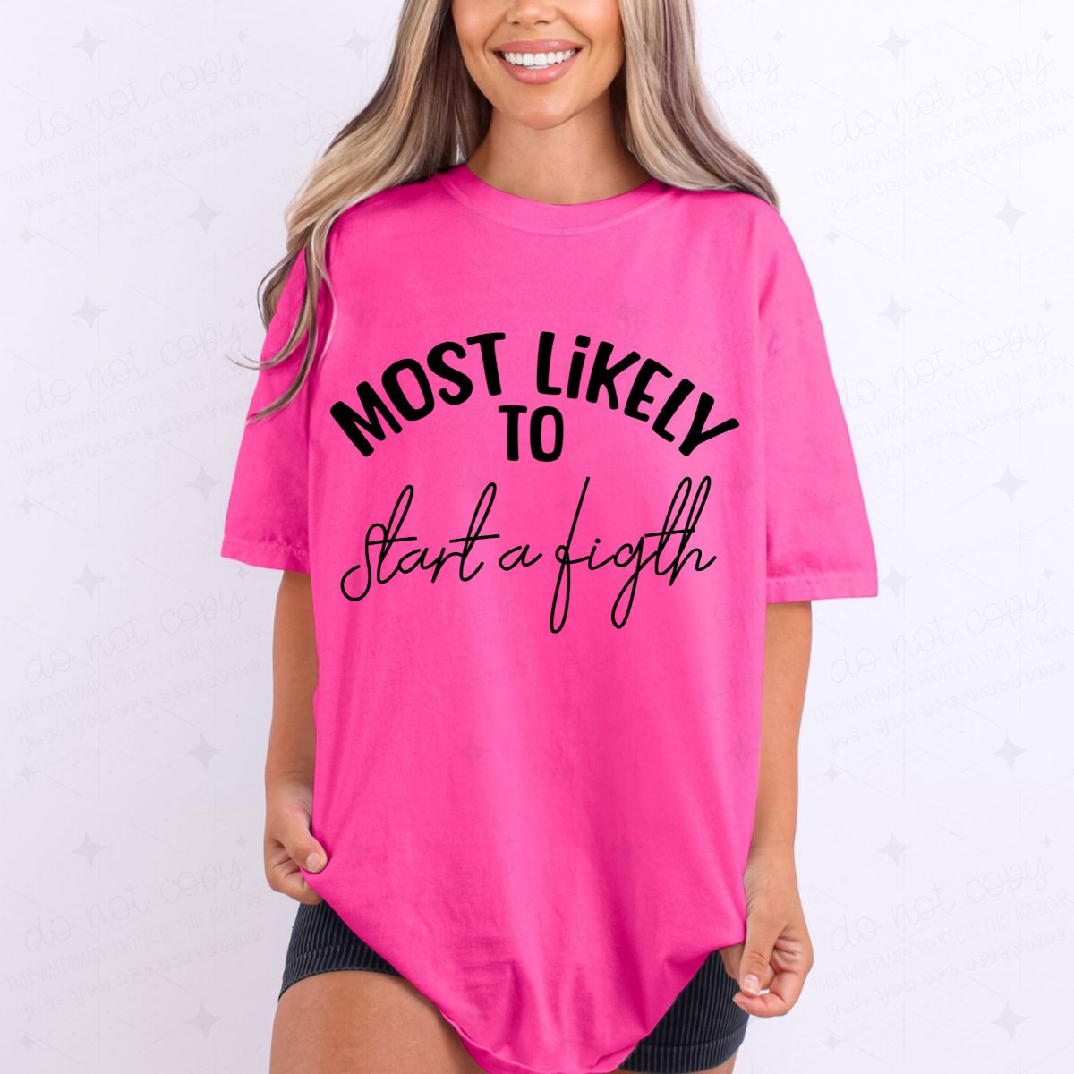 START A FIGHT - DTF TRANSFER