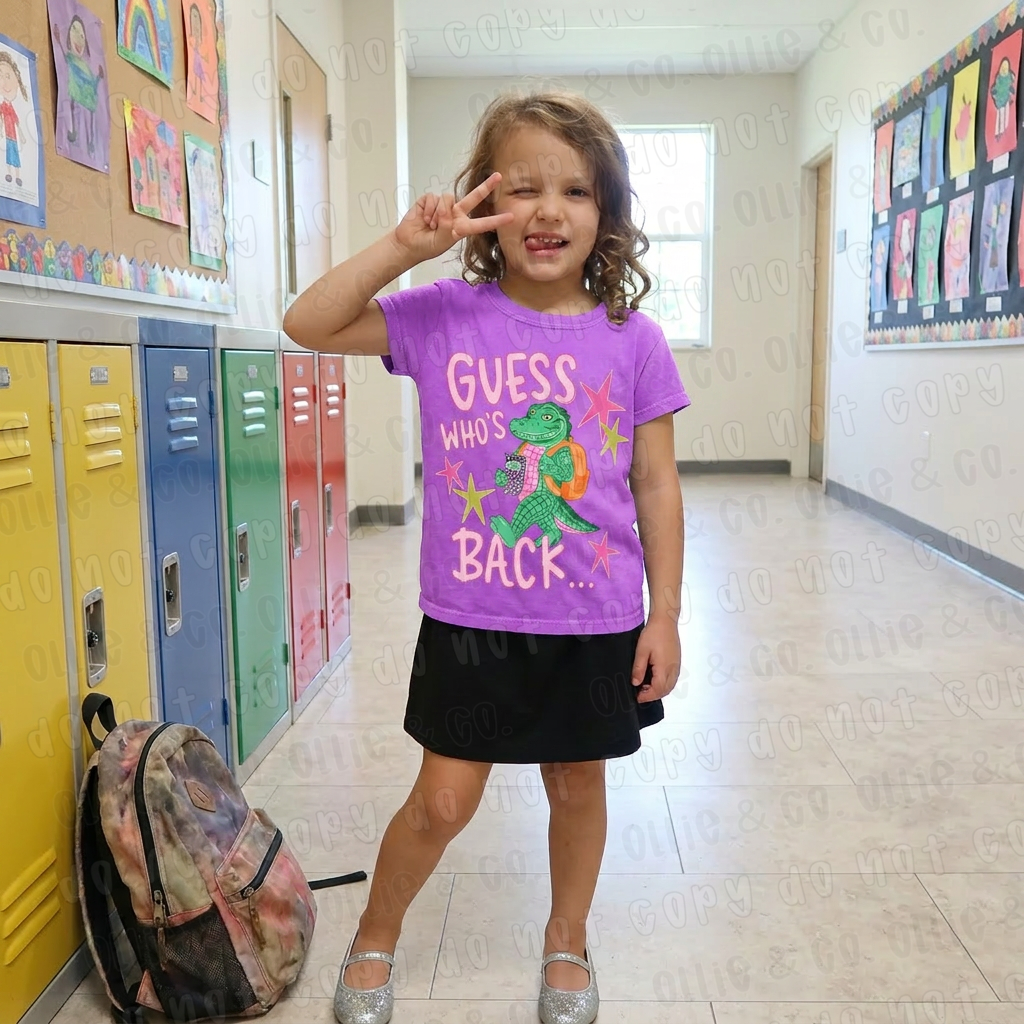 GUESS WHO'S BACK GATOR GIRL - DTF TRANSFER