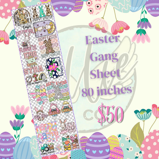 Easter Gang Sheet 22x80