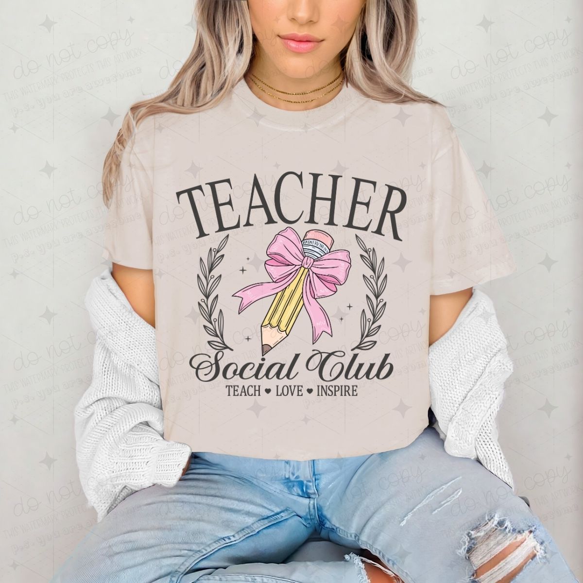 COQUETTE TEACHER SOCIAL CLUB - DTF TRANSFER