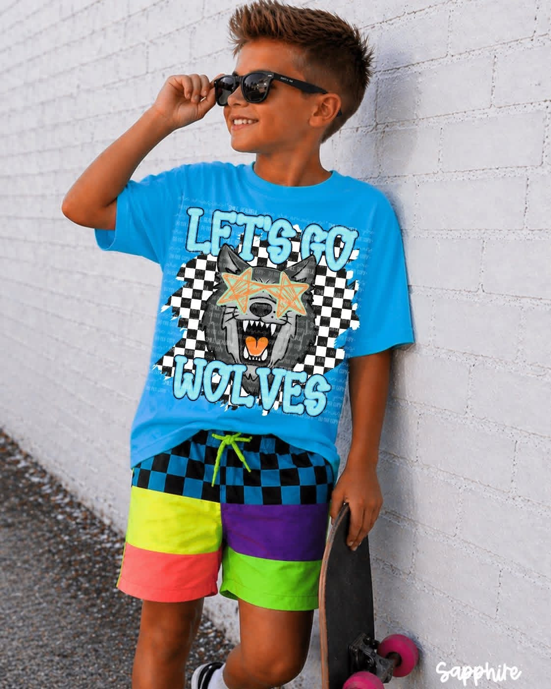 LET'S GO MASCOTS CHECKER - DTF TRANSFER