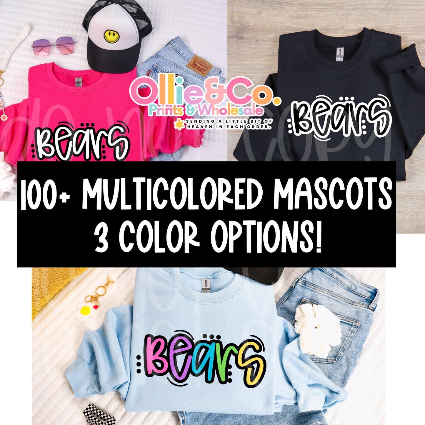 Multicolored Mascots