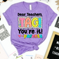 Dear Teacher's tag you're it, Parents