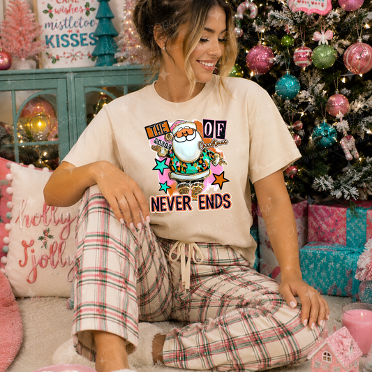 THE MAGIC OF CHRISTMAS NEVER ENDS - DTF TRANSFER
