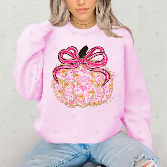COQUETTE FLORAL PUMPKIN - COMPLETED TEE