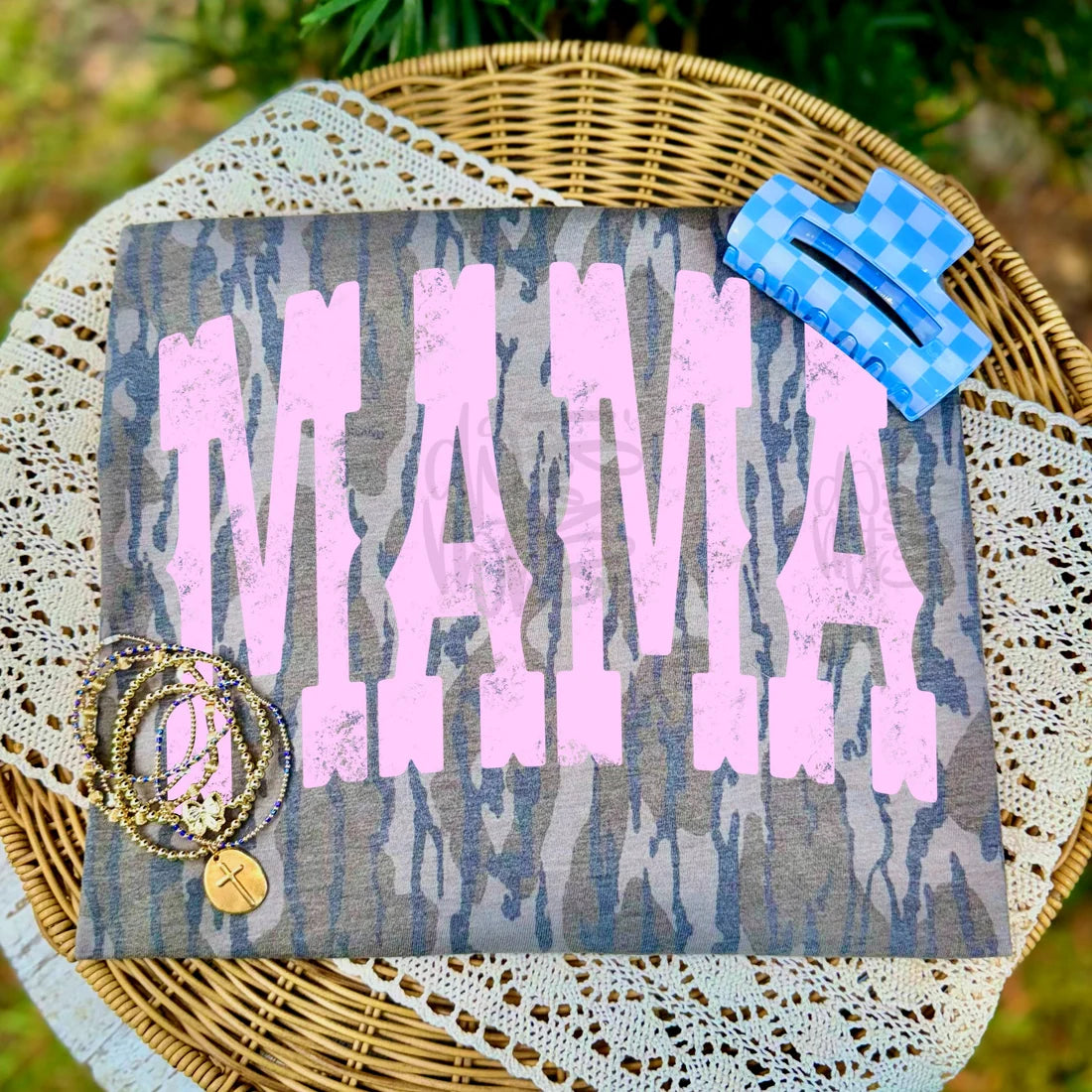 MAMA PINK GRUNGE WESTERN - DTF TRANSFER