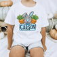 Easter Nameplate with Carrots completed tee