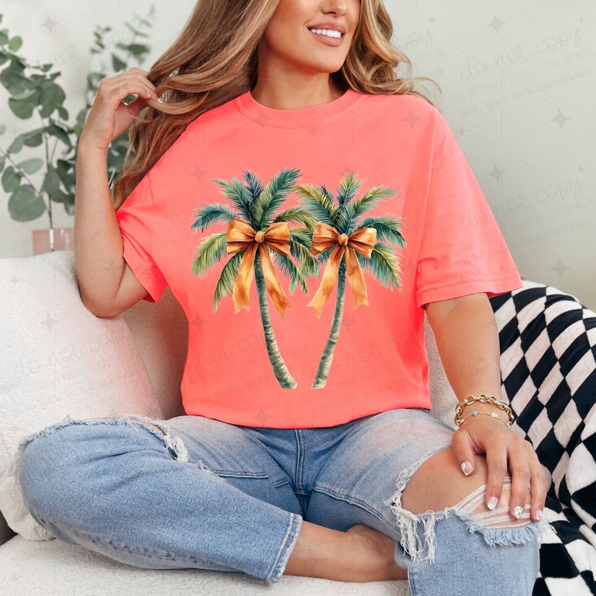 COQUETTE PALM TREES - DTF TRANSFER