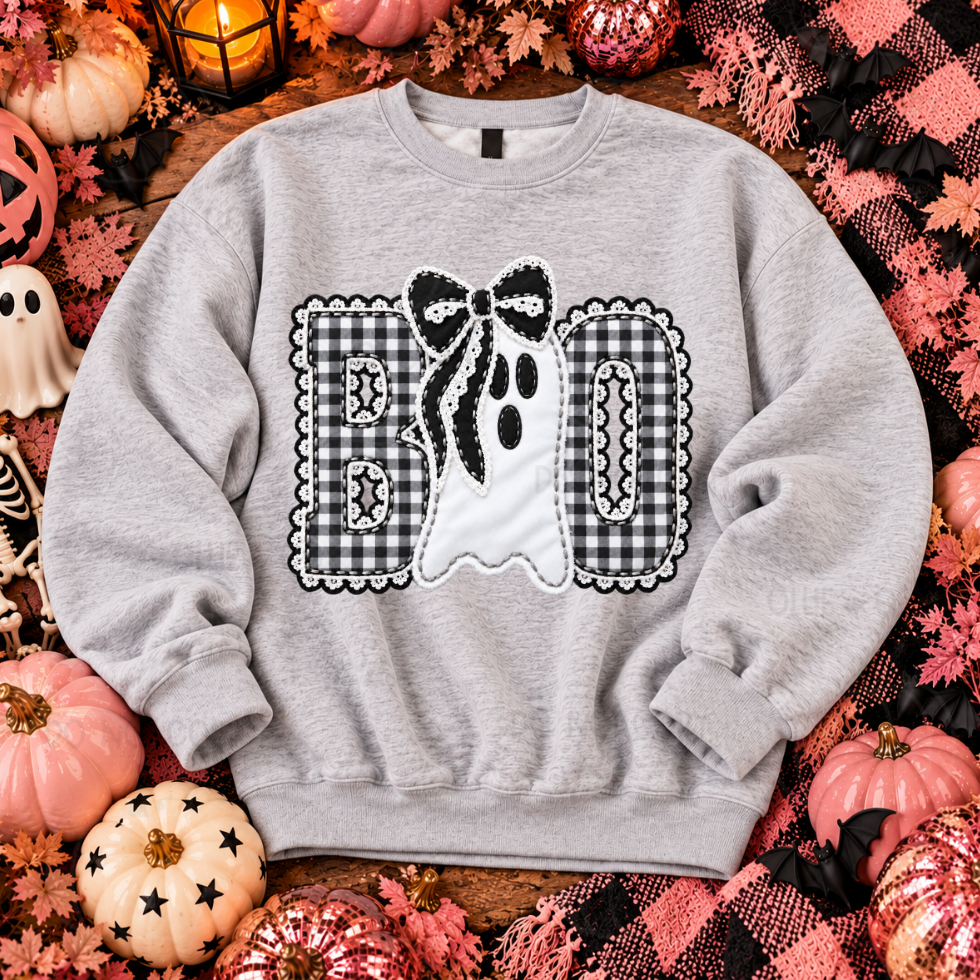 BOO - FAUX YARN - DTF TRANSFER