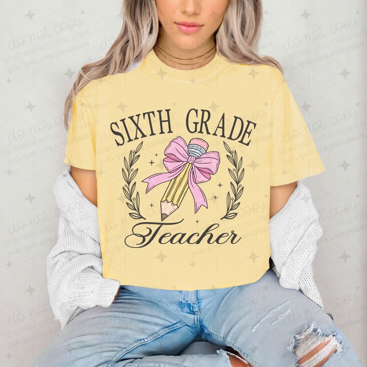 COQUETTE SIXTH GRADE TEACHER - DTF TRANSFER
