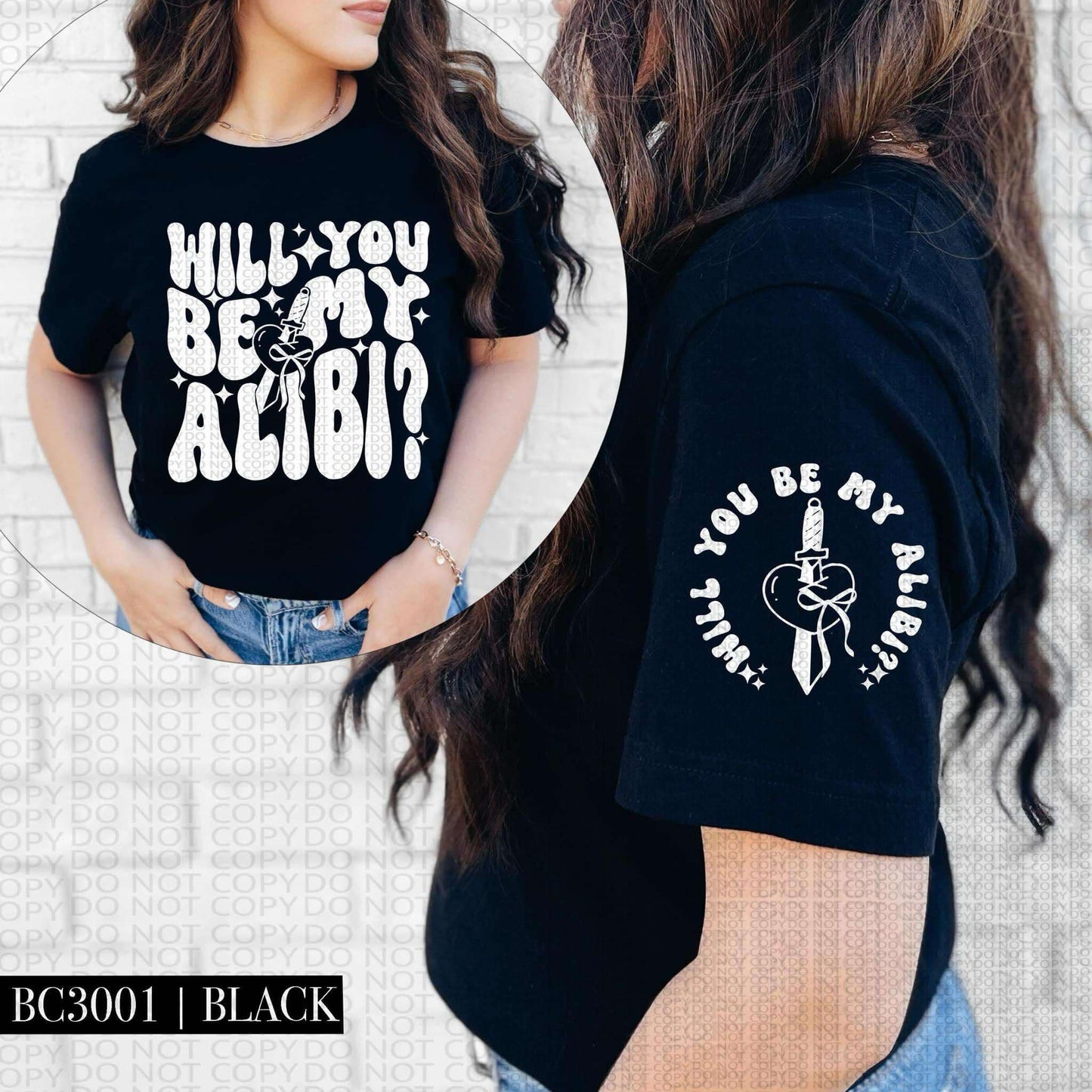 Will you be my alibi- front & back EXCLUSIVE