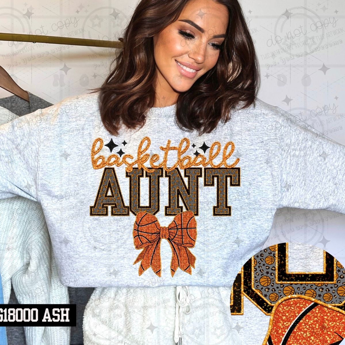 COQUETTE BASKETBALL NAMES - FAUX GLITTER/FAUX EMBROIDERY - DTF TRANSFER