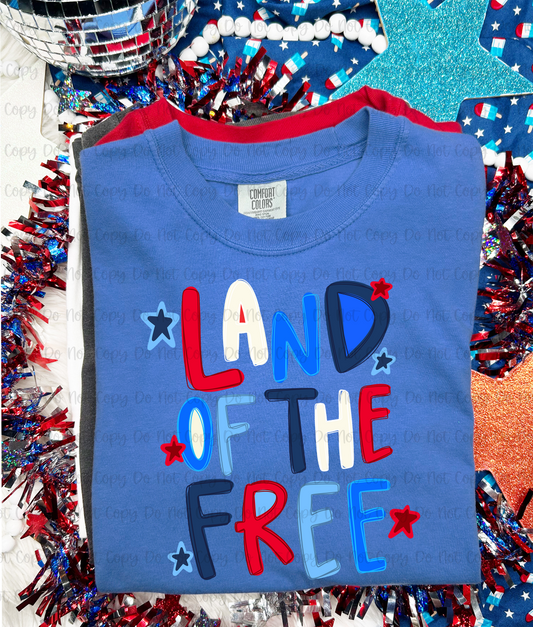 LAND OF THE FREE - COMPLETED TEE