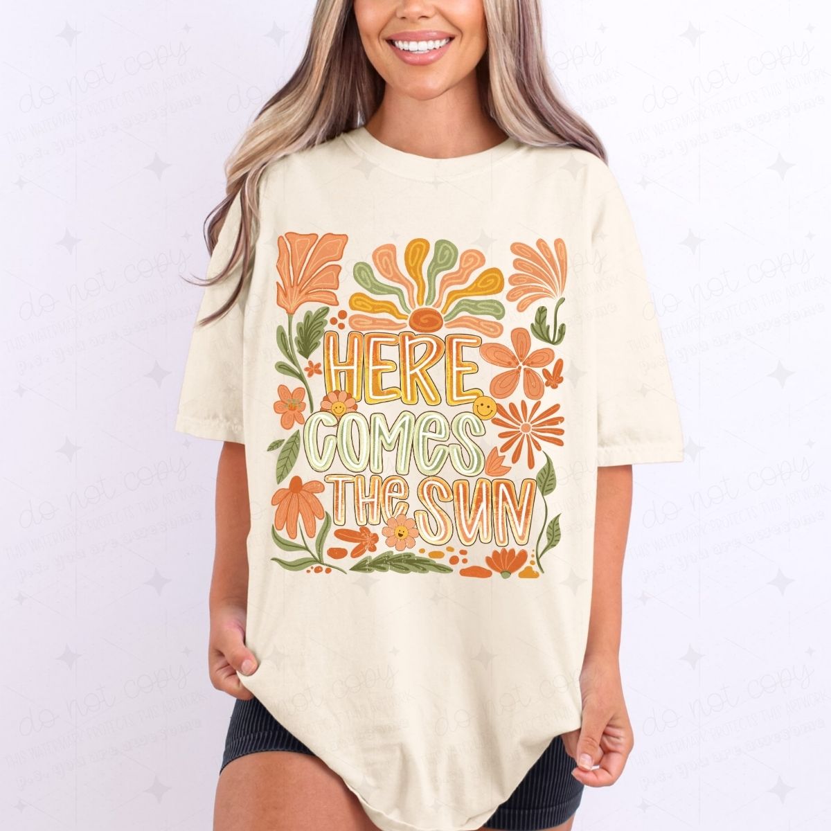 HERE COMES THE SUN - DTF TRANSFER