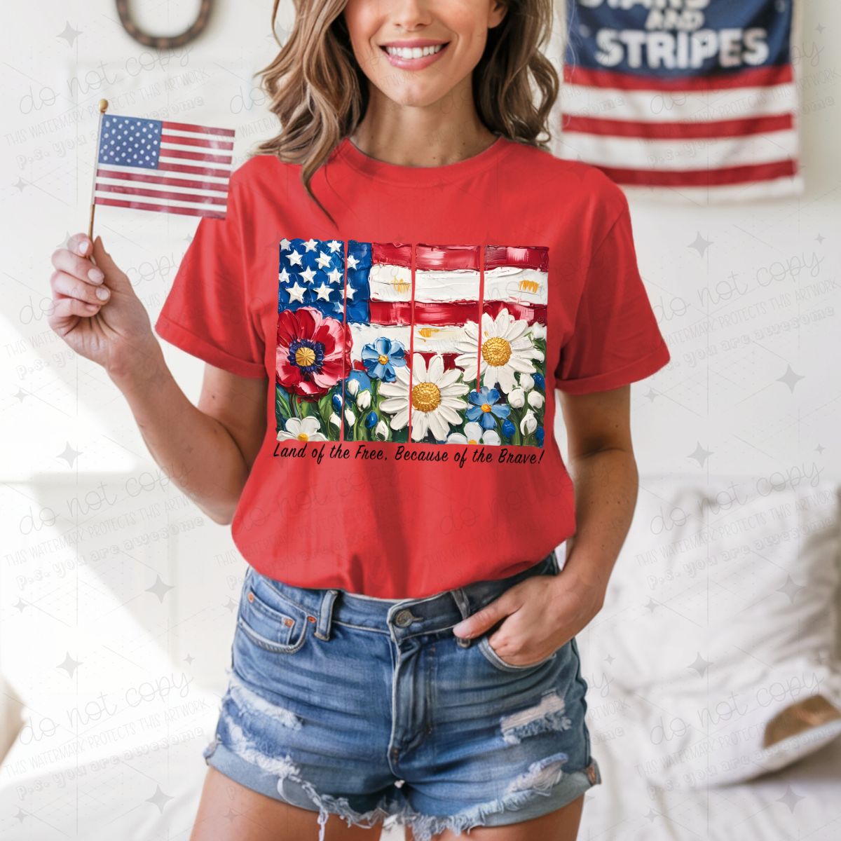 BECAUSE OF THE BRAVE - COMPLETED TEE