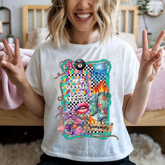 COQUETTE SALTY SUMMER - COMPLETED TEE
