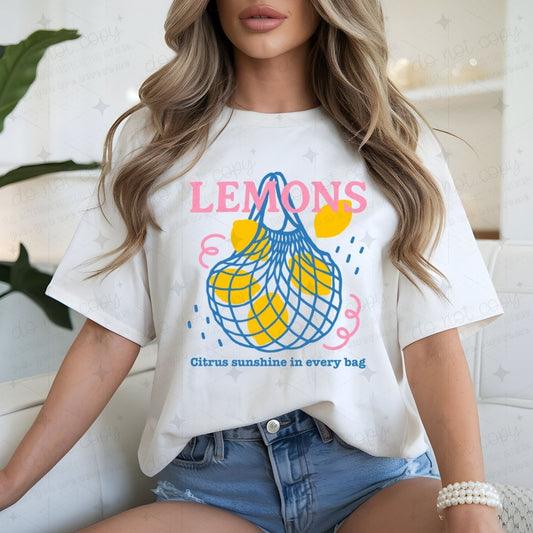 LEMONS CITRUS SUNSHINE IN EVERY BAG - DTF TRANSFER