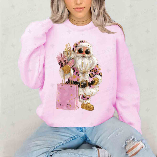 SOFT PAINTED COOL SANTA WITH GIFTS - DTF TRANSFER