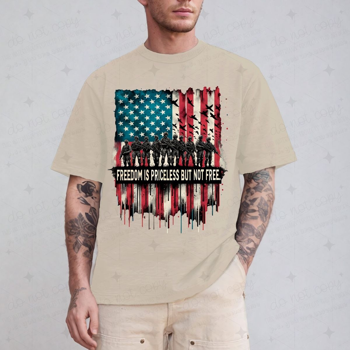 FREEDOM IS PRICELESS BUT NOT FREE - DTF TRANSFER