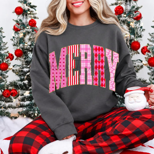 MERRY PINK RED - DTF TRANSFER