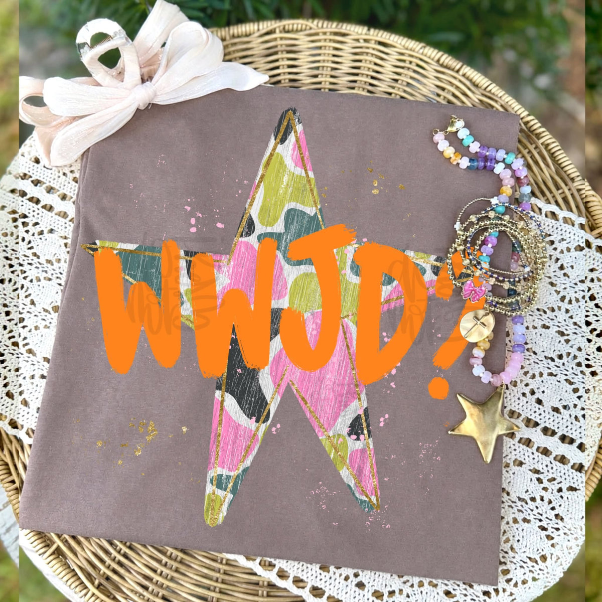 WWJD CAMO - DTF TRANSFER