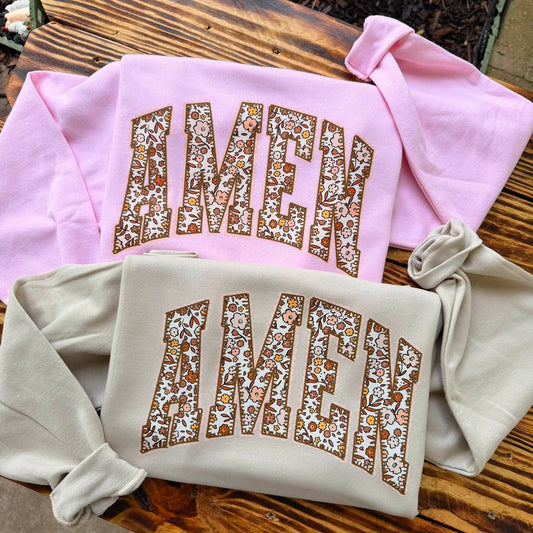 AMEN FLORAL - DTF TRANSFER
