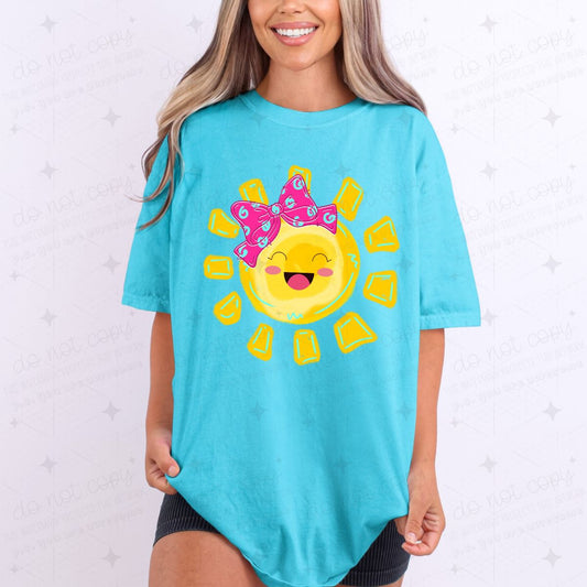 SUNSHINE SMILEY FACE - COMPLETED TEE