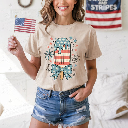 COQUETTE PATRIOTIC POPSICLE - DTF TRANSFER