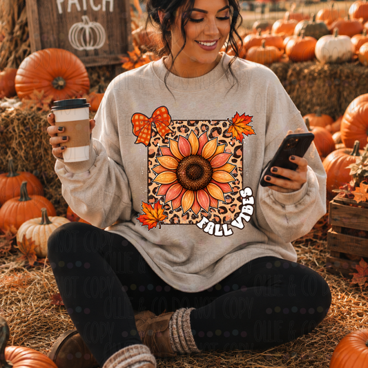 FALL VIBES SUNFLOWER - DTF TRANSFER
