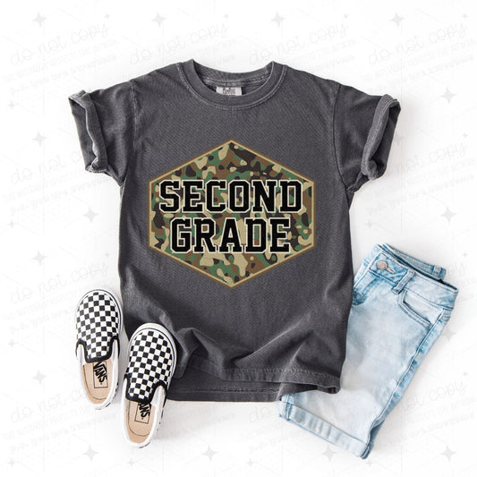 CAMO SECOND GRADE - DTF TRANSFER