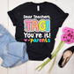 Dear Teacher's tag you're it, Parents