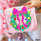 CHRISTMAS WREATH GLITTER - DTF TRANSFER