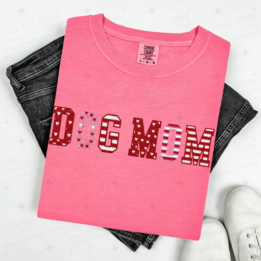 DOG MOM - FAUX YARN - DTF TRANSFER