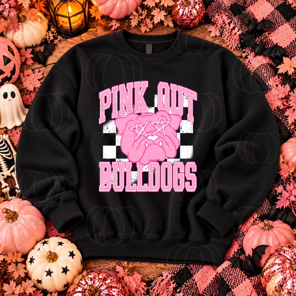 PINK OUT BULLDOGS - DTF TRANSFER