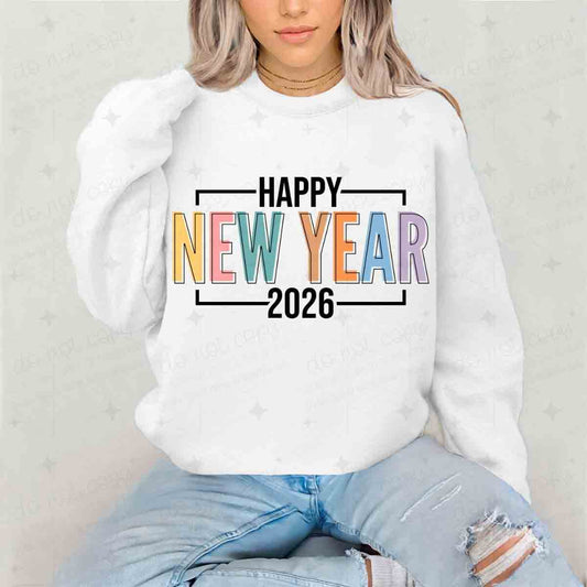 HAPPY NEW YEAR 2026 - DTF TRANSFER