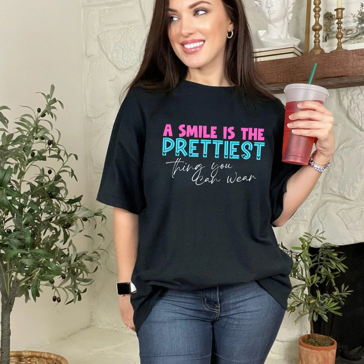A SMILE IS THE PRETTIEST - COMPLETED TEE