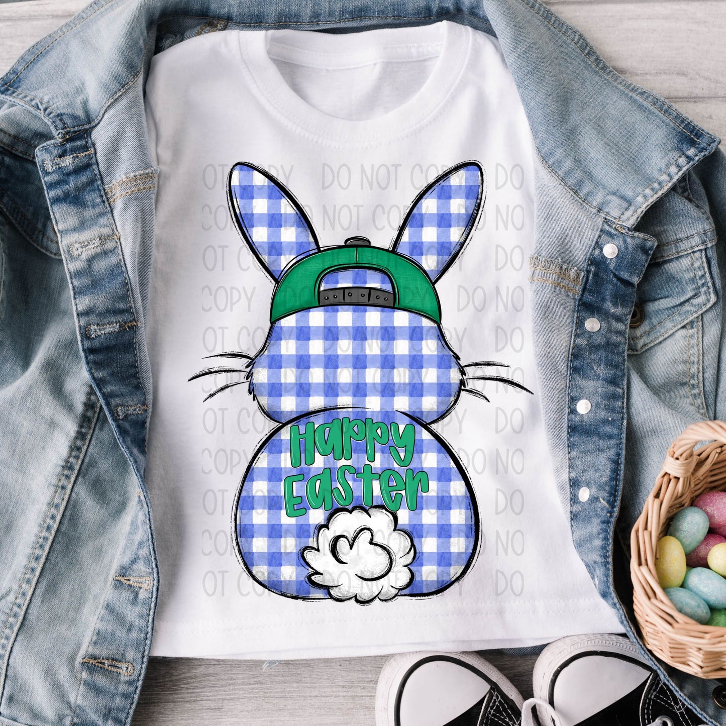 Happy Easter Plaid Bunny