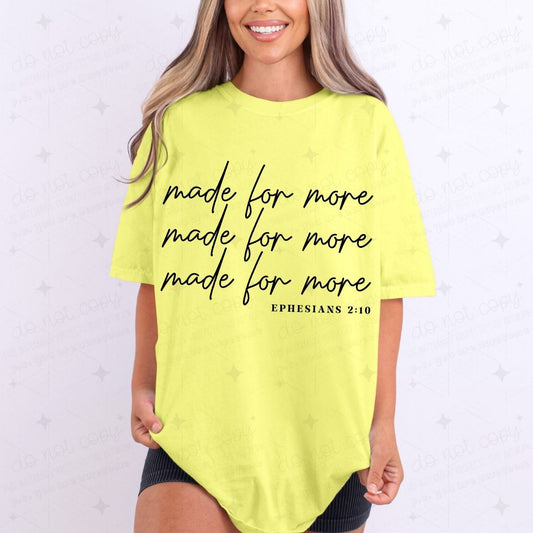 MADE FOR MORE - DTF TRANSFER