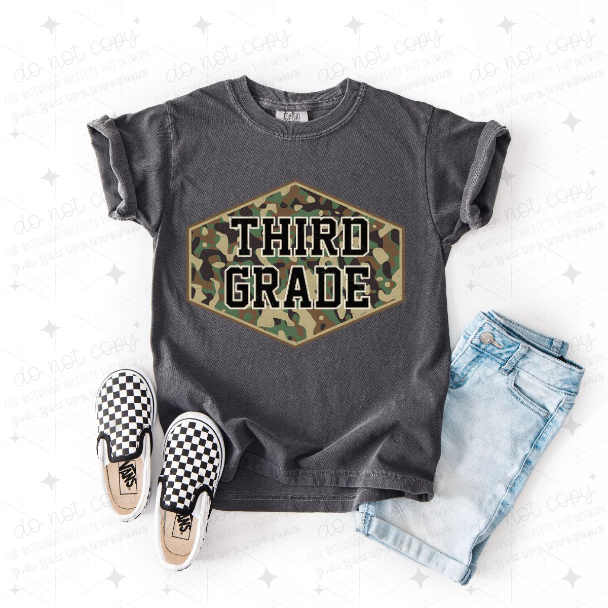 CAMO THIRD GRADE - DTF TRANSFER
