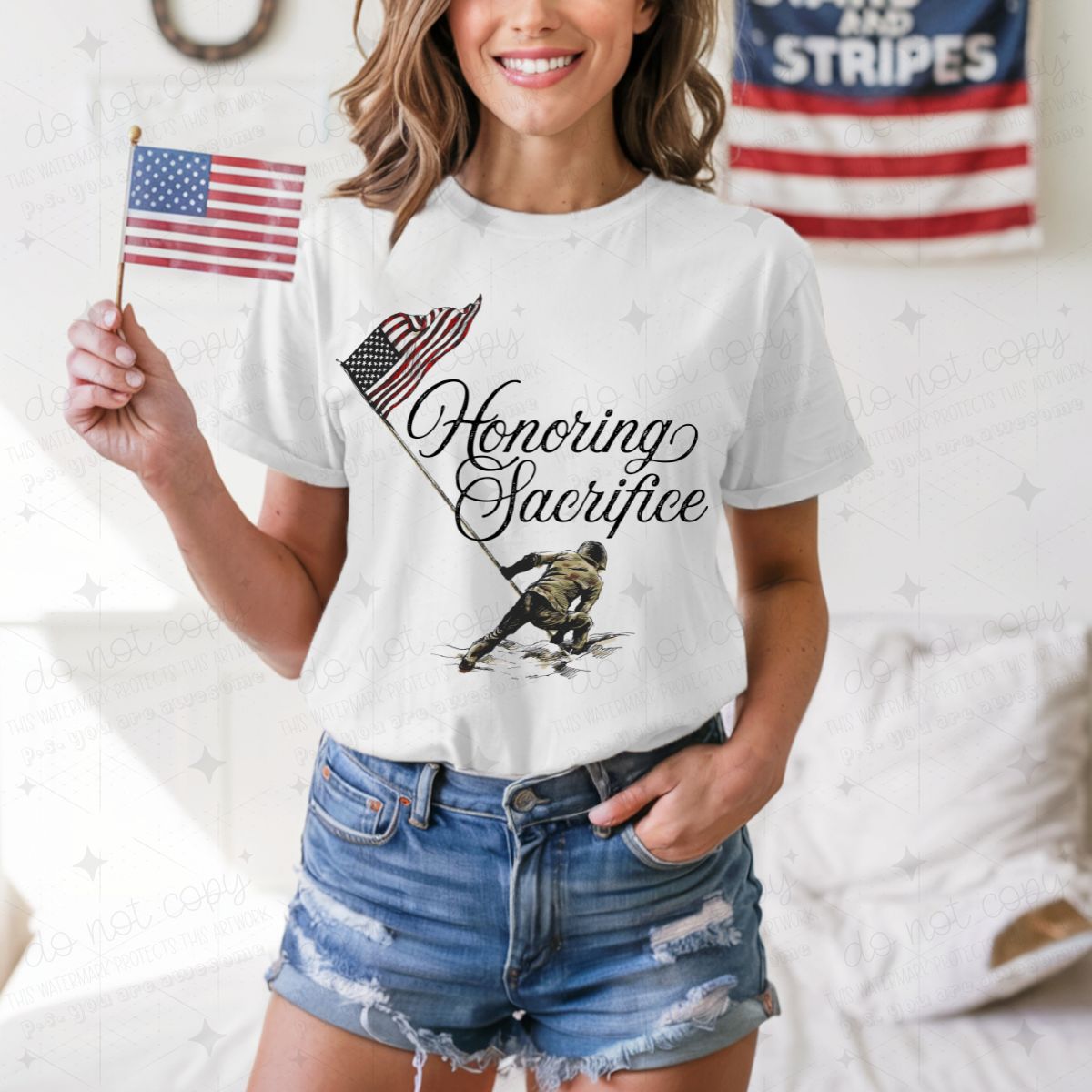 HONORING SACRIFICE - COMPLETED TEE