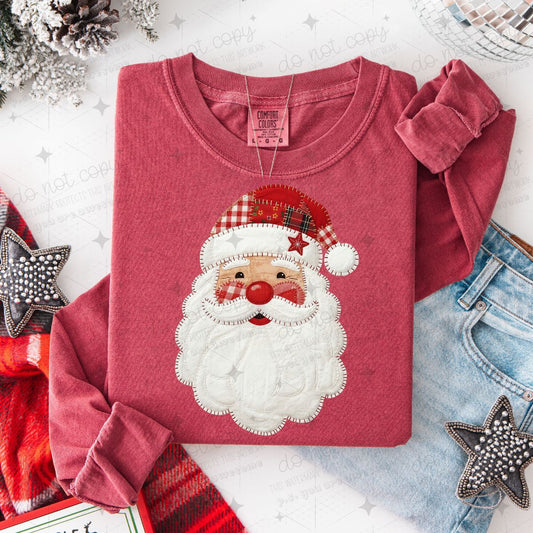 PATCHWORK SANTA - DTF TRANSFER