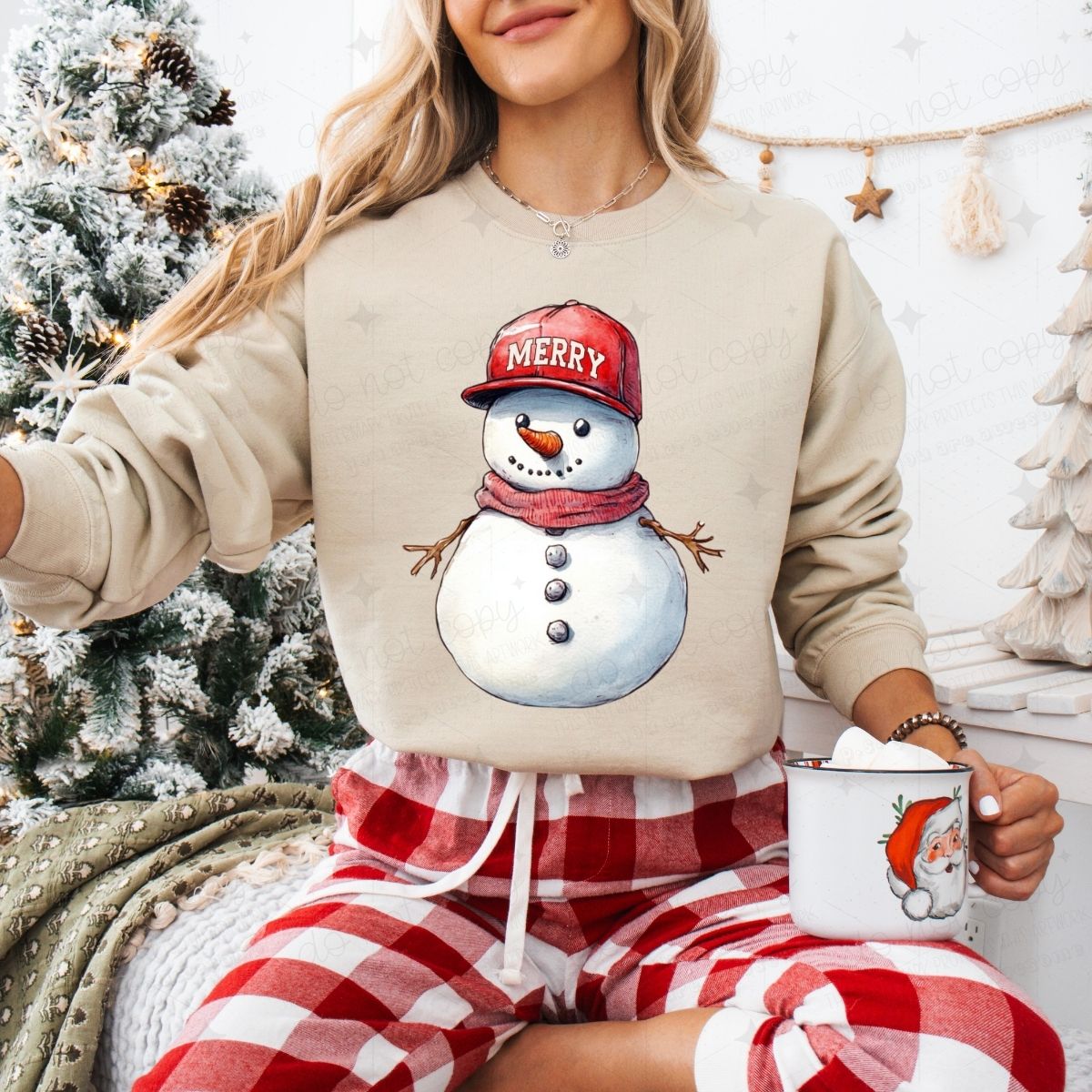 MERRY SNOWMAN - DTF TRANSFER